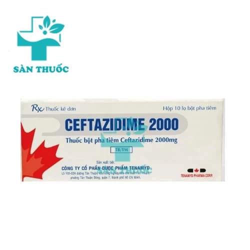 Ceftazidime 2000 Tenamyd - Thuốc điều trị nhiễm khuẩn nặng